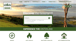 Desktop Screenshot of hinterlandtourism.com.au
